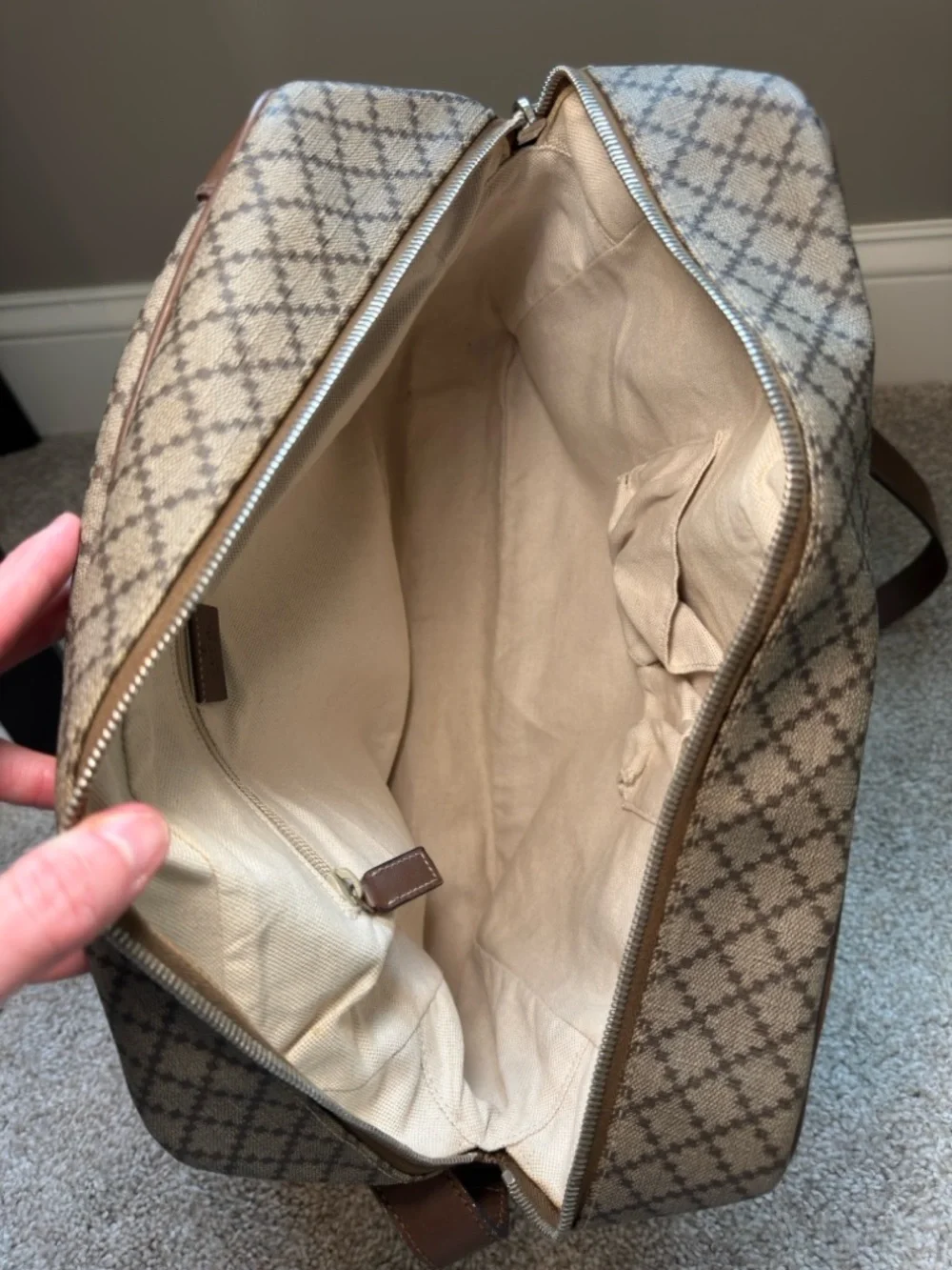 GUCCI Diamante Coated Canvas Messenger Bag - Picture 6 of 16